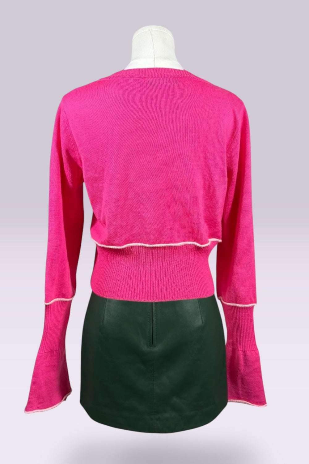 Blugirl Blumarine Pink Virgin Wool Cardigan | Italian Vintage