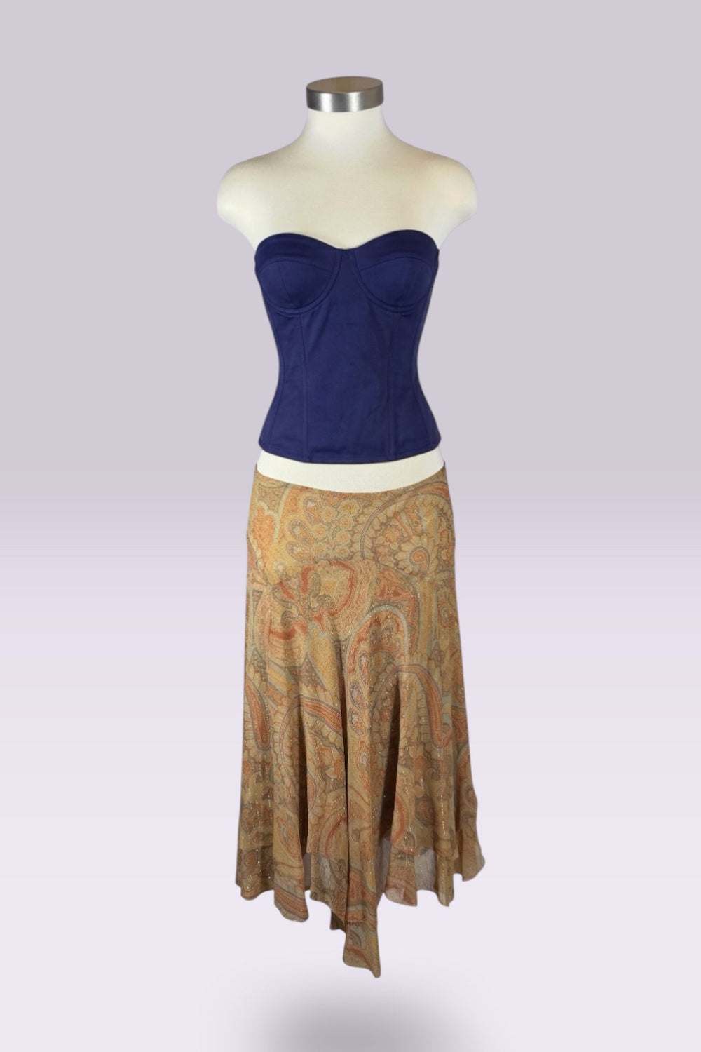 Ralph Lauren Silk Paisley Skirt | American Secondhand