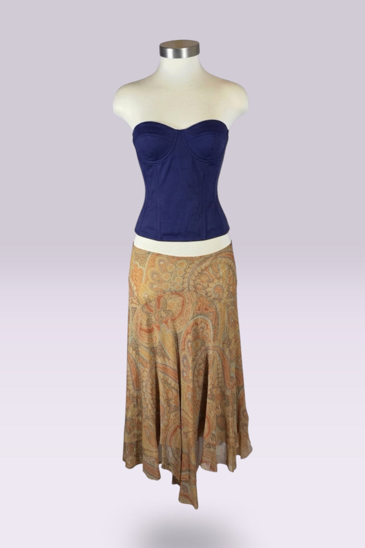 Ralph Lauren Silk Paisley Skirt | American Secondhand
