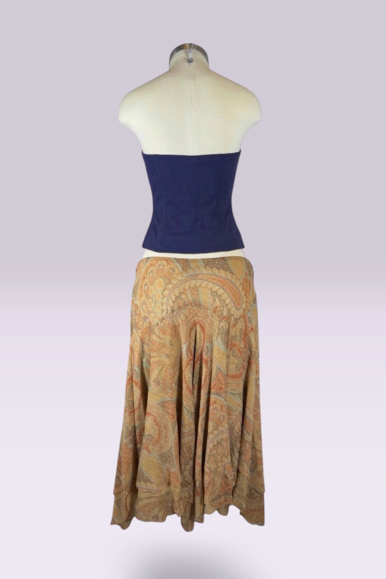 Ralph Lauren Silk Paisley Skirt | American Secondhand