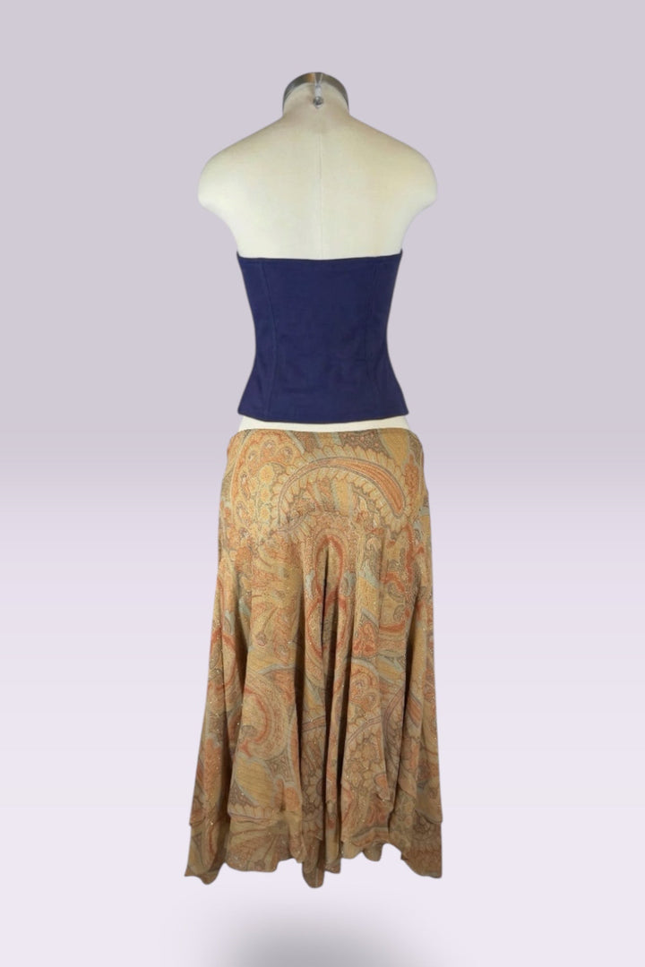Ralph Lauren Silk Paisley Skirt | American Secondhand