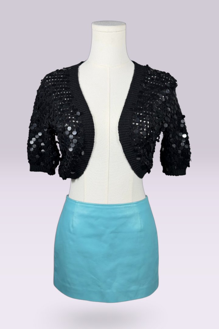 Black Sequin Bolero | American Vintage