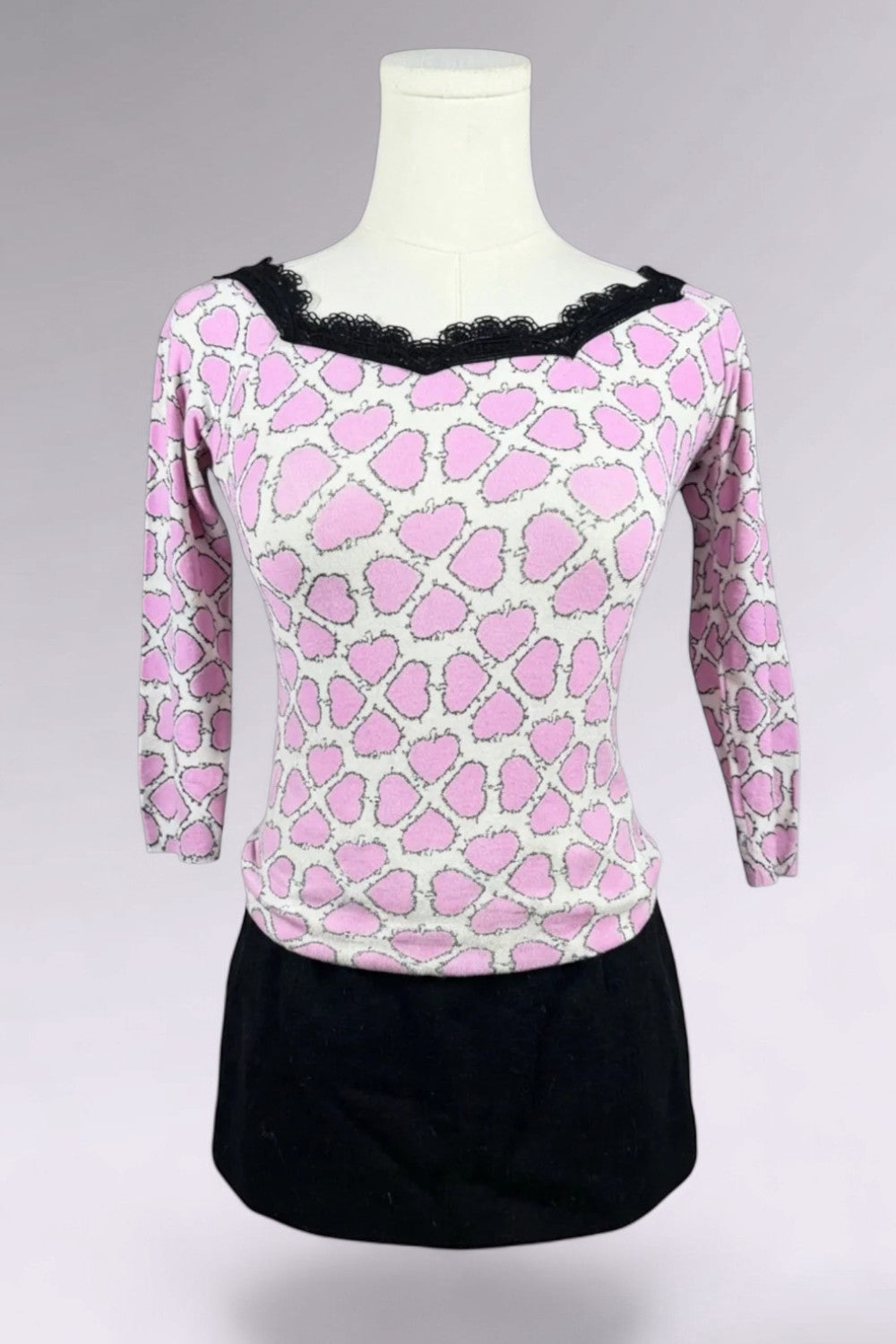 Anna Molinari Couture Heart Print Set | Italian Vintage