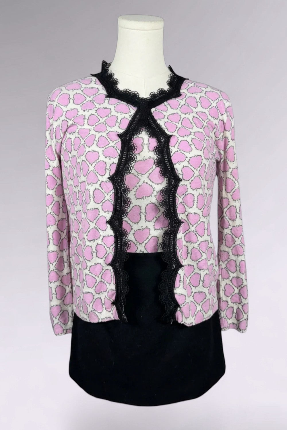 Anna Molinari Couture Heart Print Set | Italian Vintage