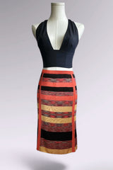 Missoni Striped Knit Skirt | Italian Designer Vintage