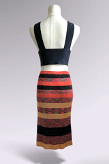 Missoni Striped Knit Skirt | Italian Designer Vintage