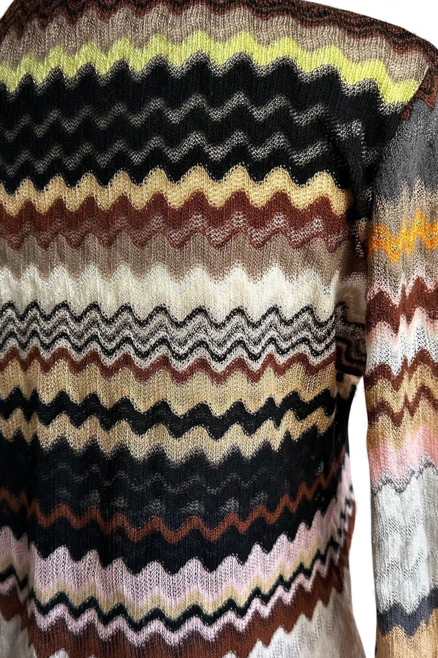 Missoni Chevron Knit Cardigan | Italian Designer Vintage