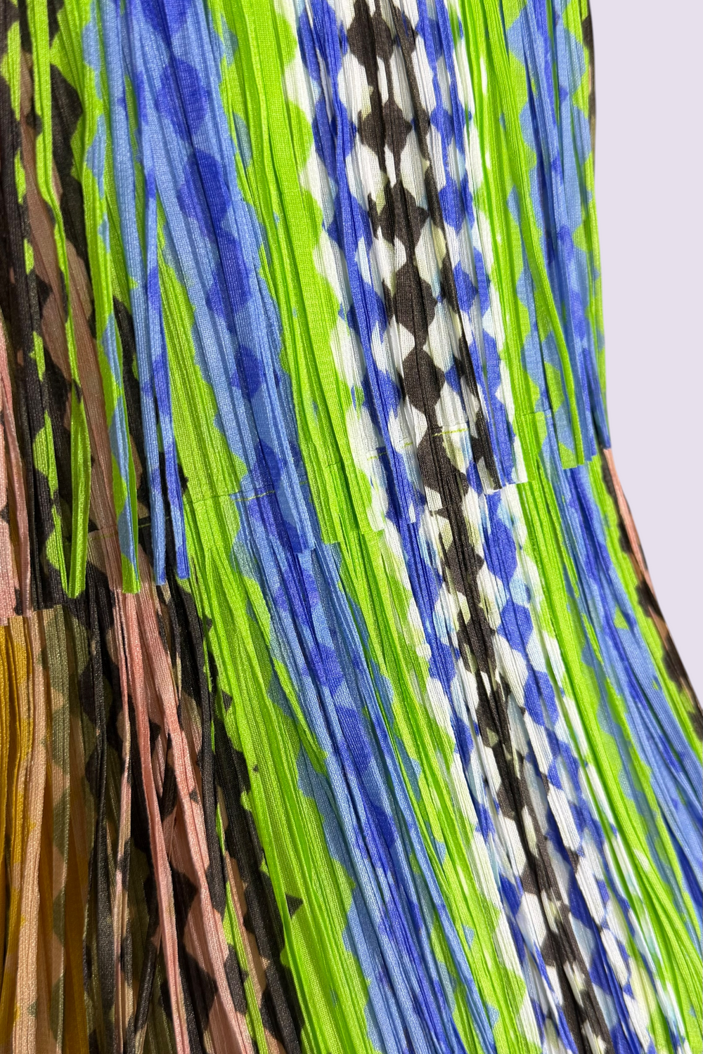 Pleats Please by Issey Miyake Multicolor Fringe Tank Top | Japanese Secondhand