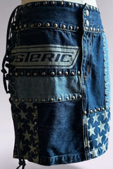 Hysteric Glamour Patchwork Denim Mini Skirt | Japanese Designer Vintage