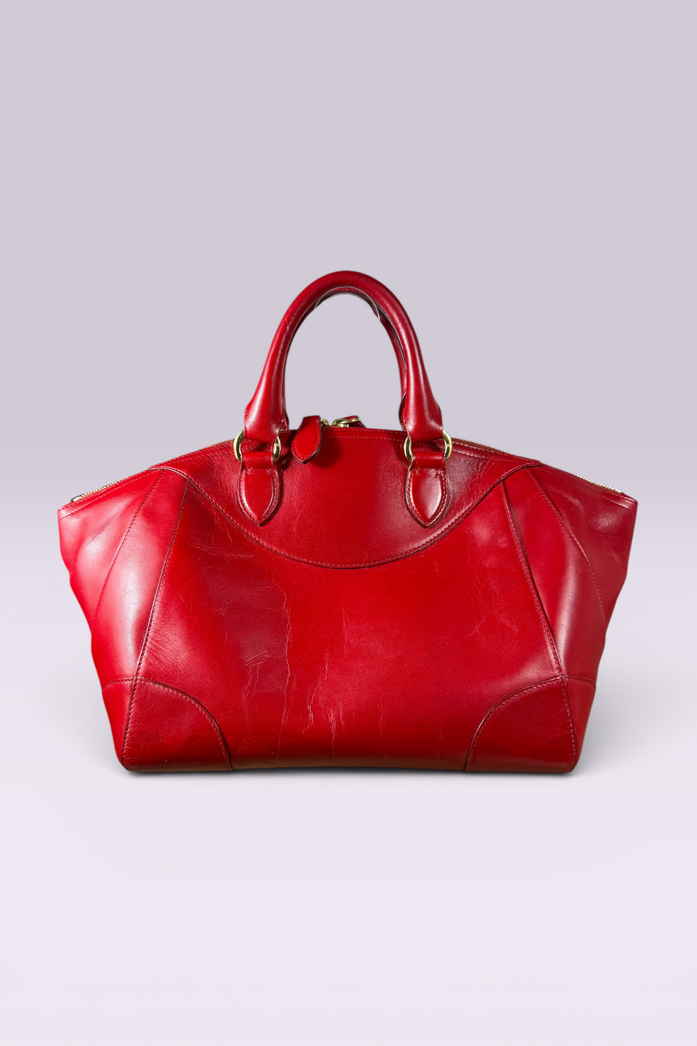 Ralph Lauren Red Leather Stirrup Bag | American Secondhand
