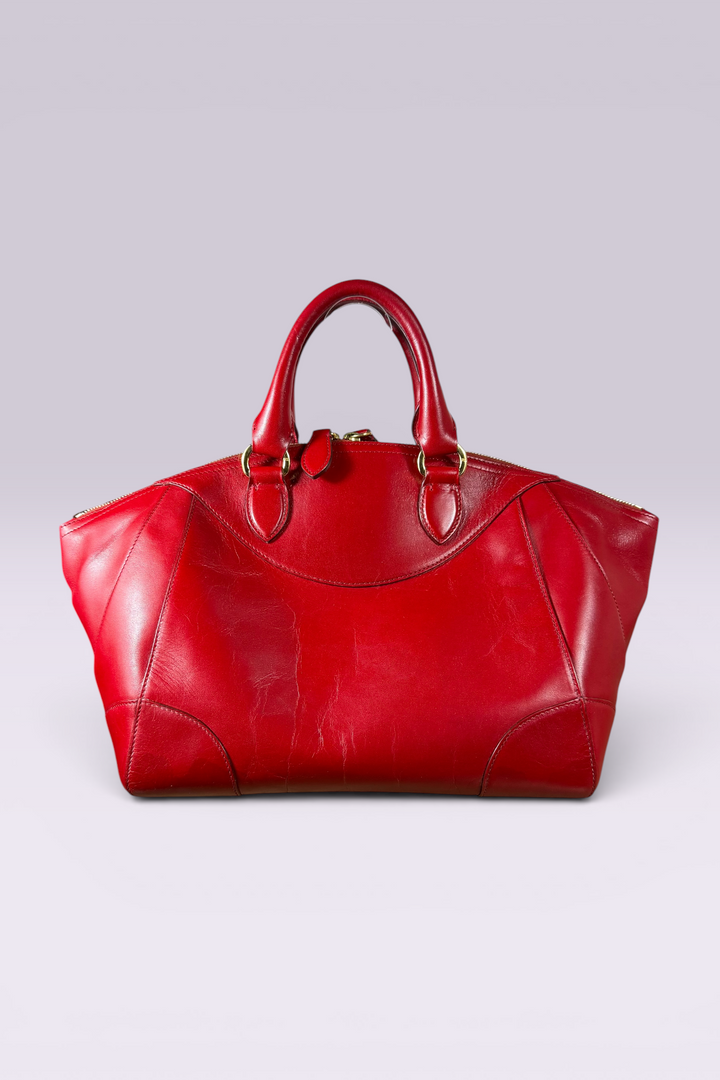 Ralph Lauren Red Leather Stirrup Bag | American Secondhand