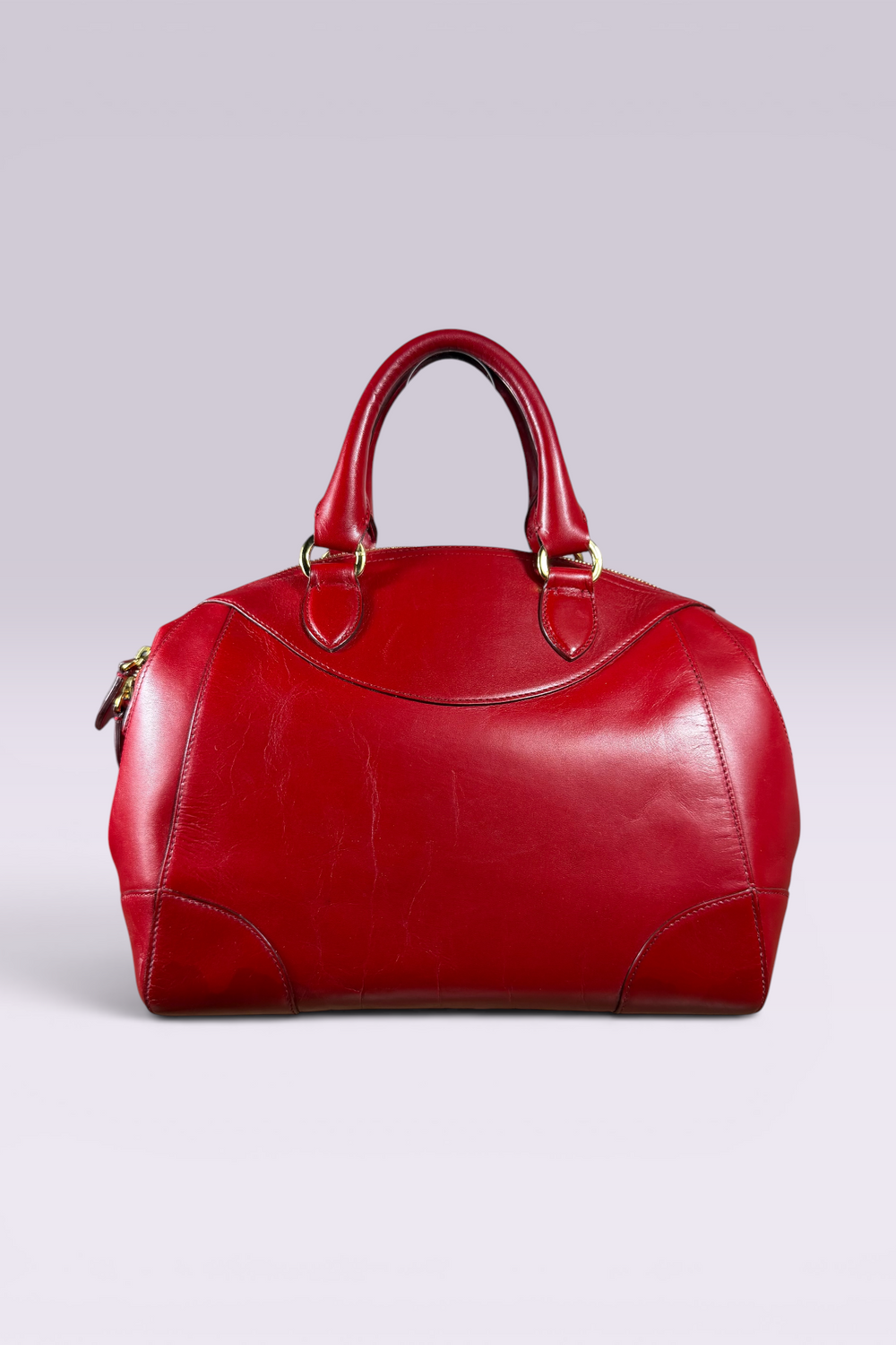Ralph Lauren Red Leather Stirrup Bag | American Secondhand