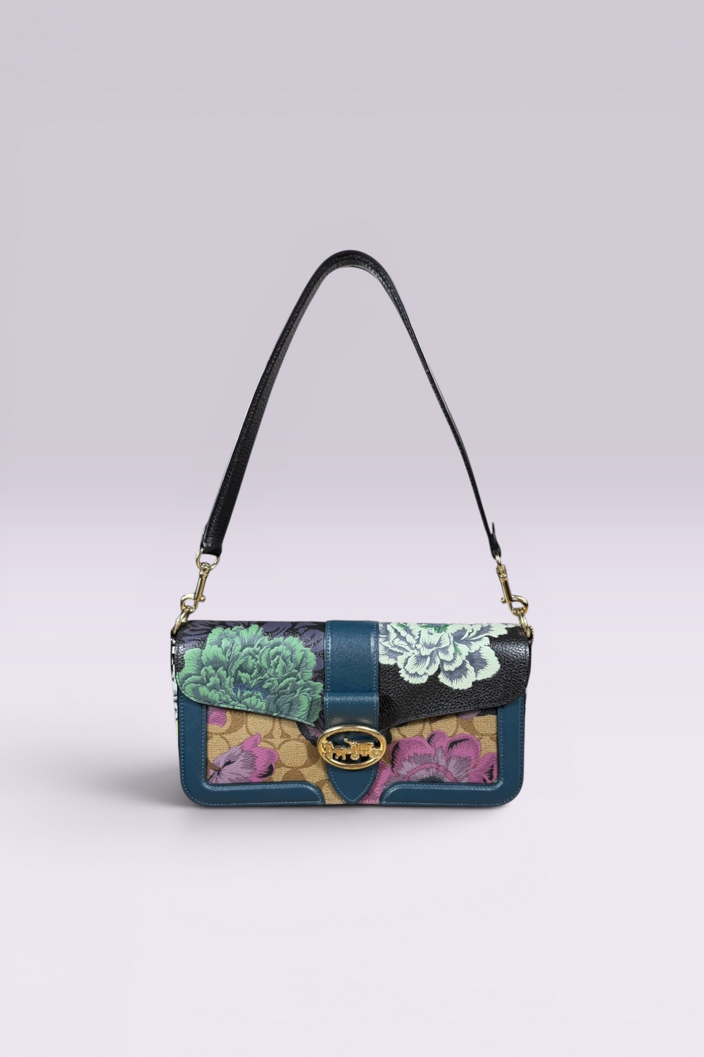 Coach x Kaffe Fassett Floral Print Shoulder Bag | American Secondhand