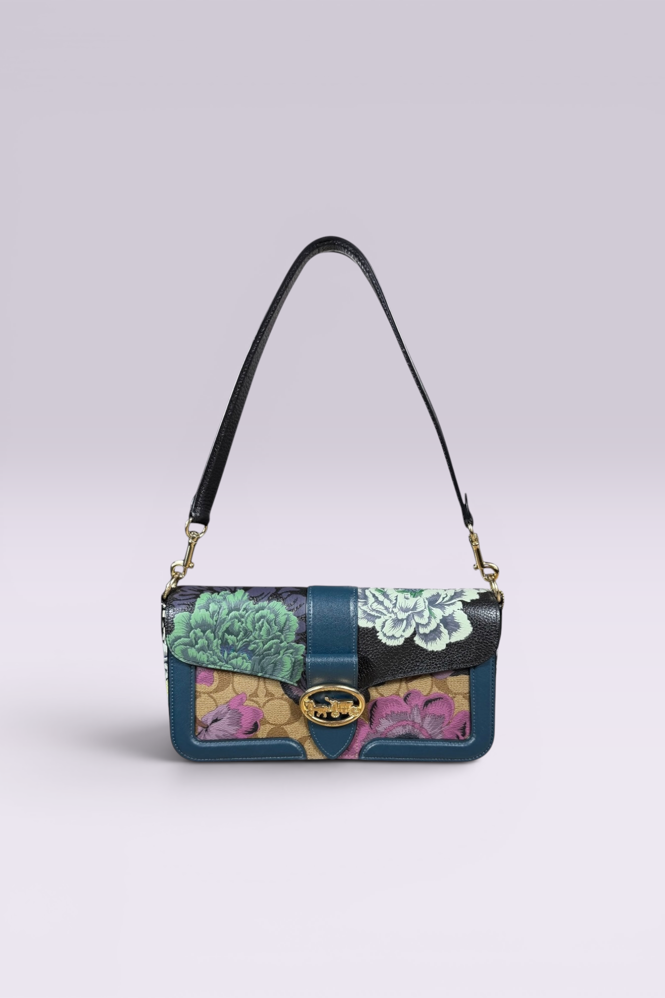 Coach x Kaffe Fassett Floral Print Shoulder Bag | American Secondhand