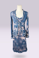 Jean Paul Gaultier Floral Mesh Dress Set | French Vintage