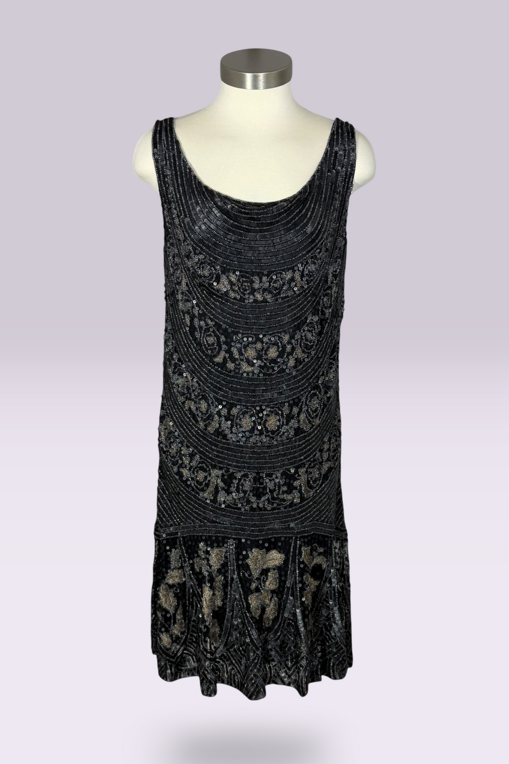 Ralph Ralph Lauren Beaded Flapper Dress | American Vintage