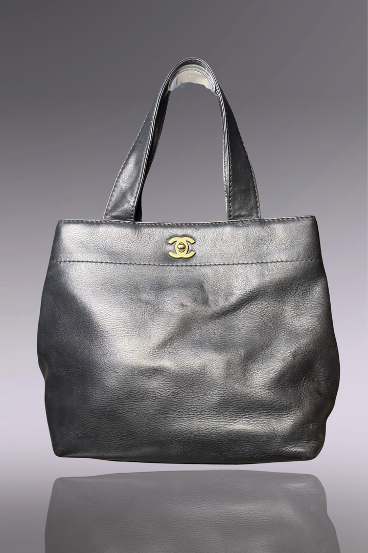 Chanel Early 2000s CC Turnlock Shoulder Bag | French Designer Vintage