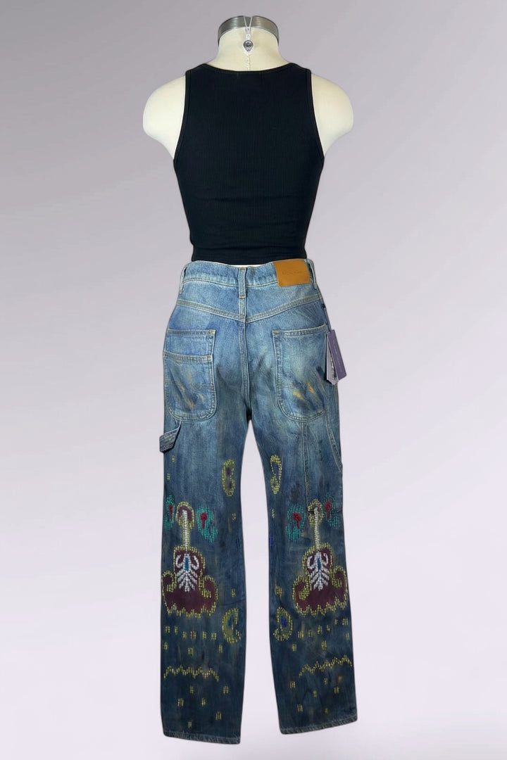 Ralph Lauren Collection Embellished Painter Jeans | American Secondhand