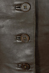 Ralph Lauren Purple Label Brown Leather Jacket | American Vintage