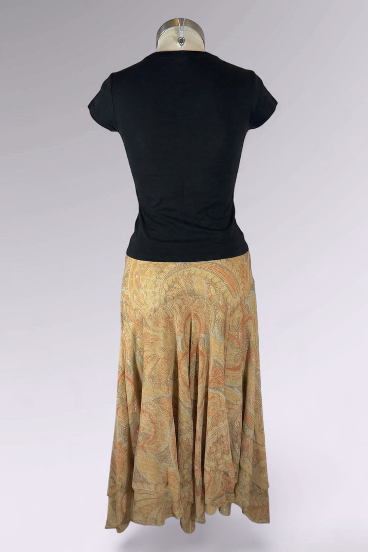 Ralph Lauren Silk Paisley Skirt | American Secondhand