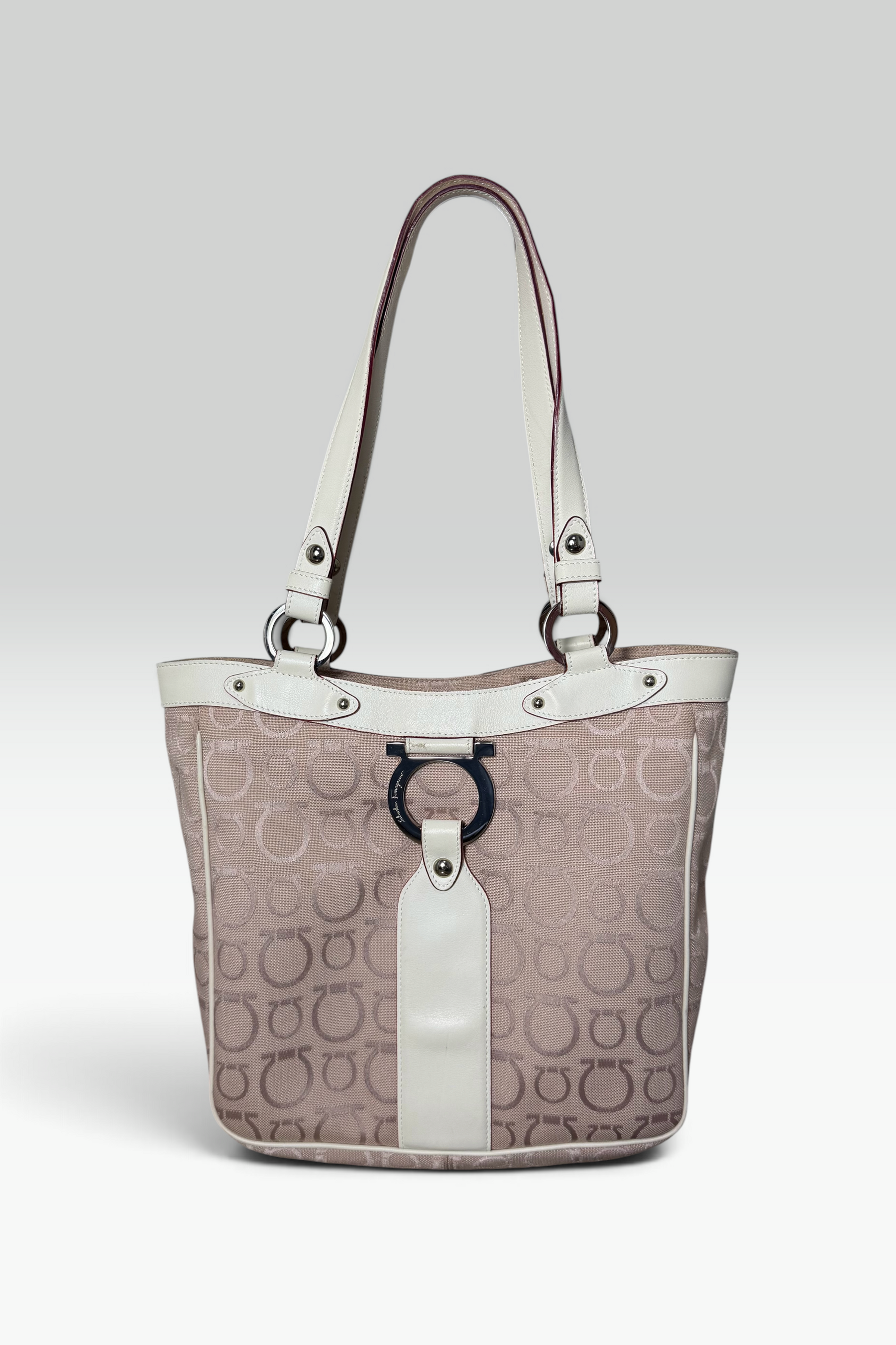 COMING SOON: SALVATORE FERRAGAMO PINK GANCINI MONOGRAM TOTE BAG