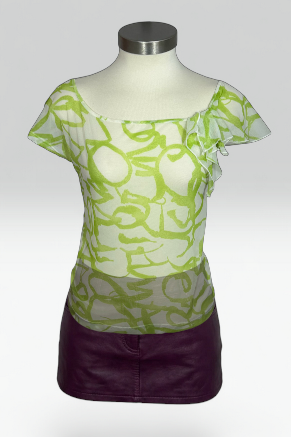COMING SOON: MARELLA TRICOT GREEN MESH TOP