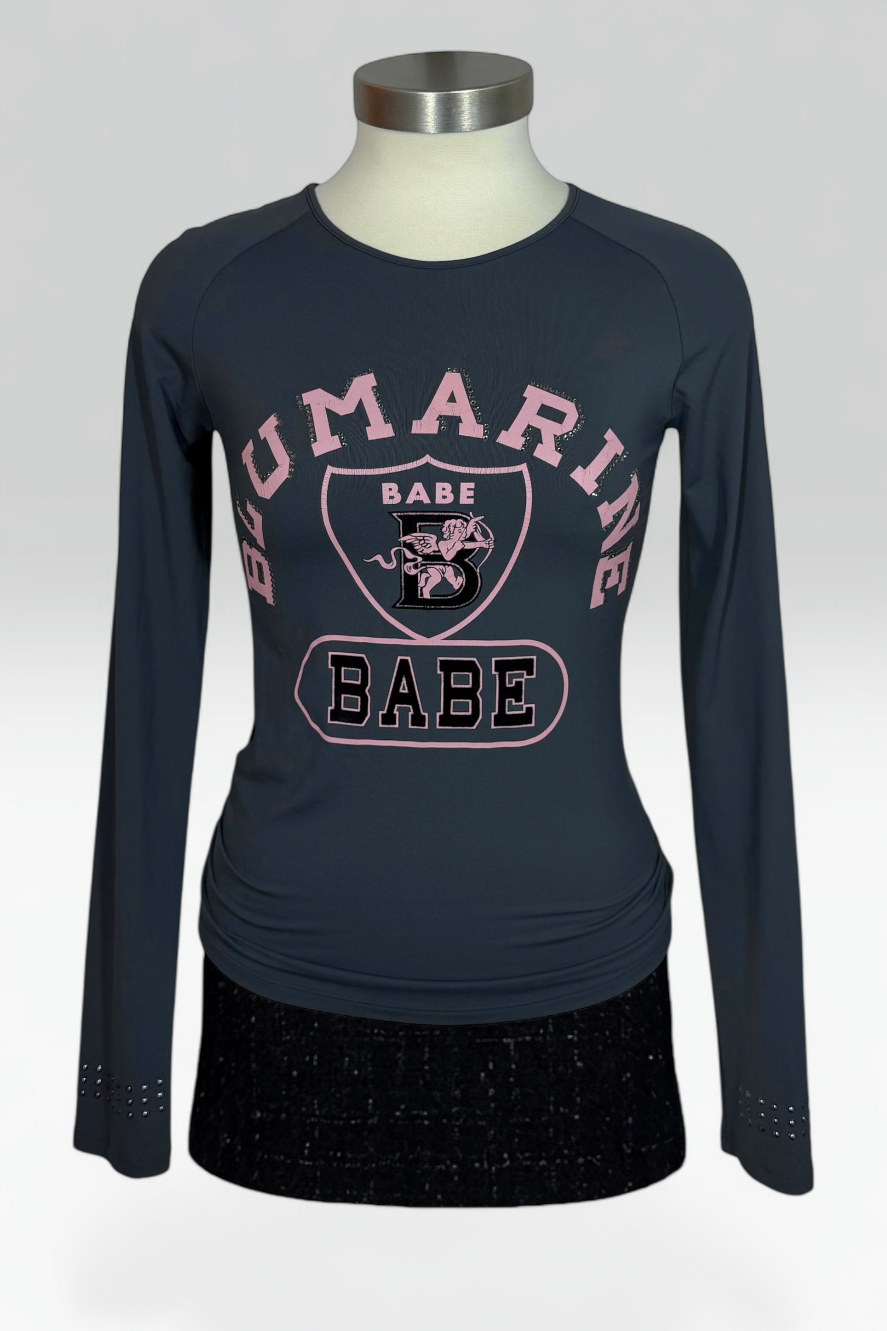 COMING SOON: Blumarine Babe Graphic Long Sleeve Top