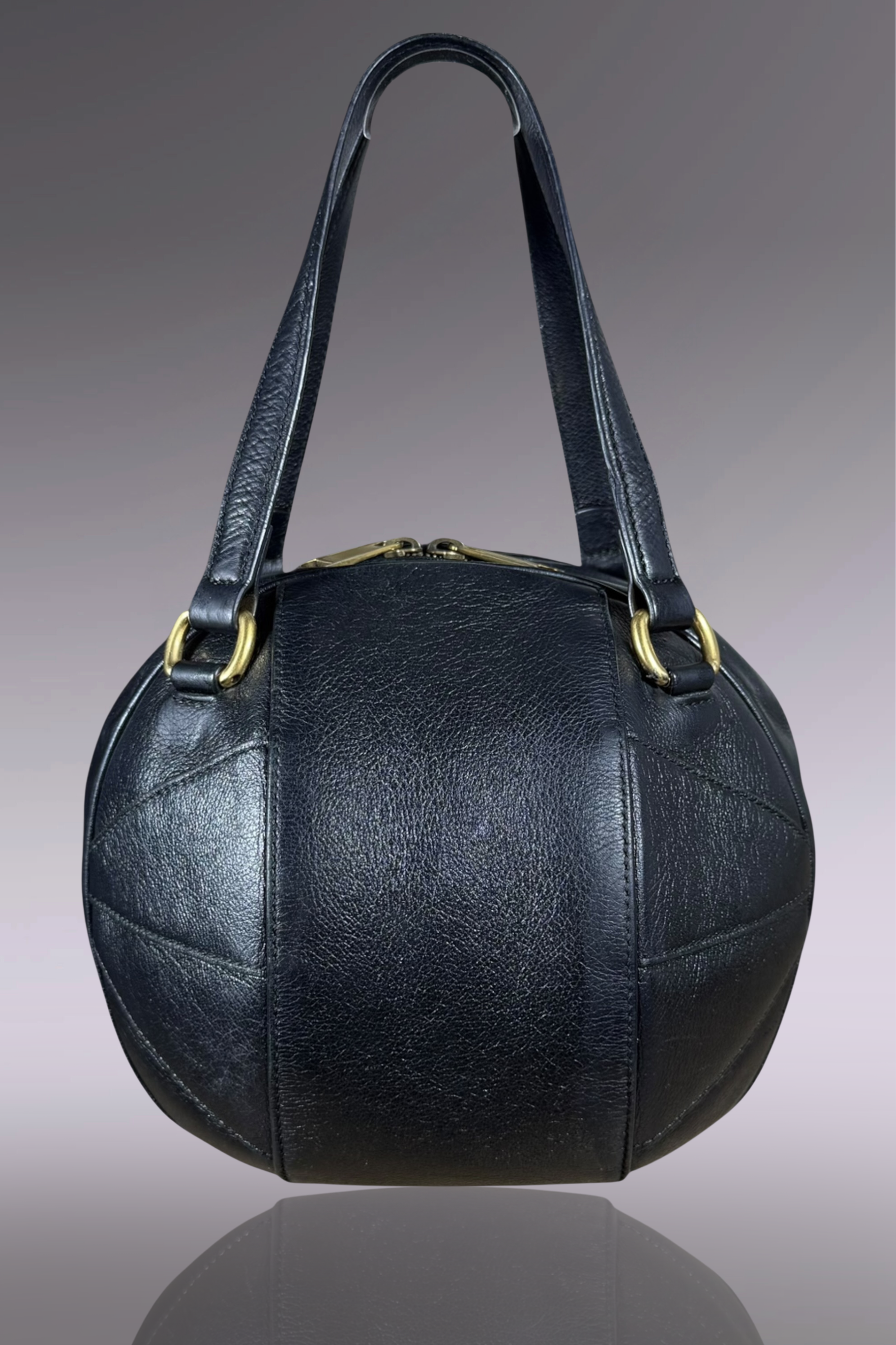 Gucci Black Leather Basketball Bag | Italian Designer Secondhand