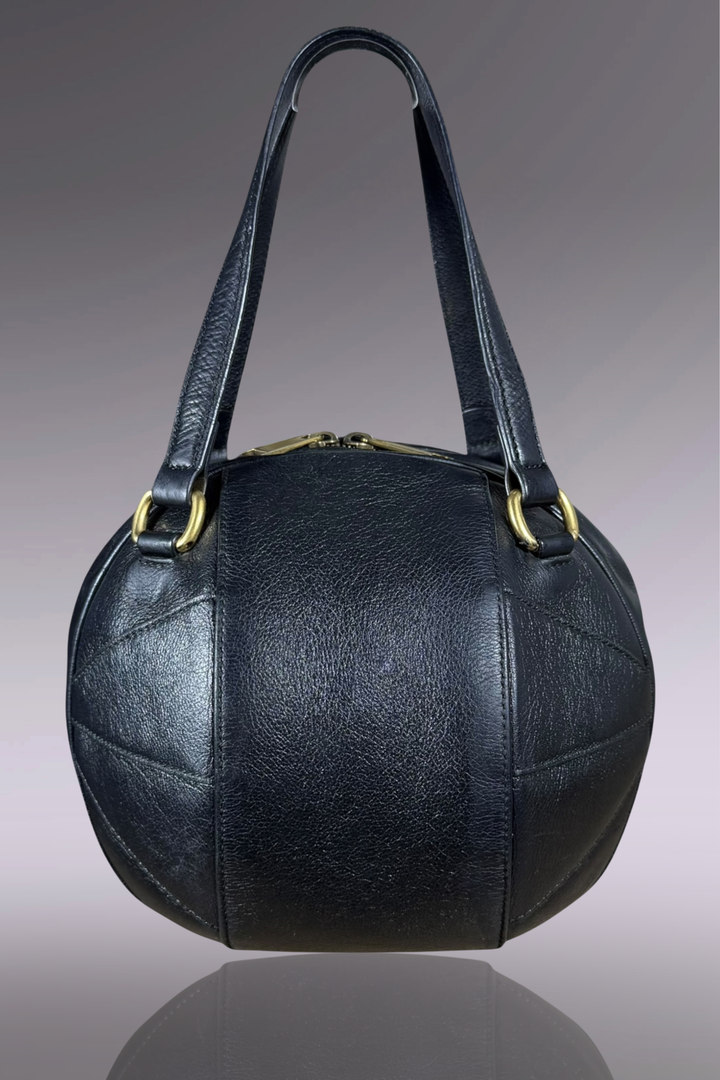 Gucci Black Leather Basketball Bag | Italian Designer Secondhand
