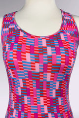 Versus Versace Pink Geo Print Tank | Italian Vintage