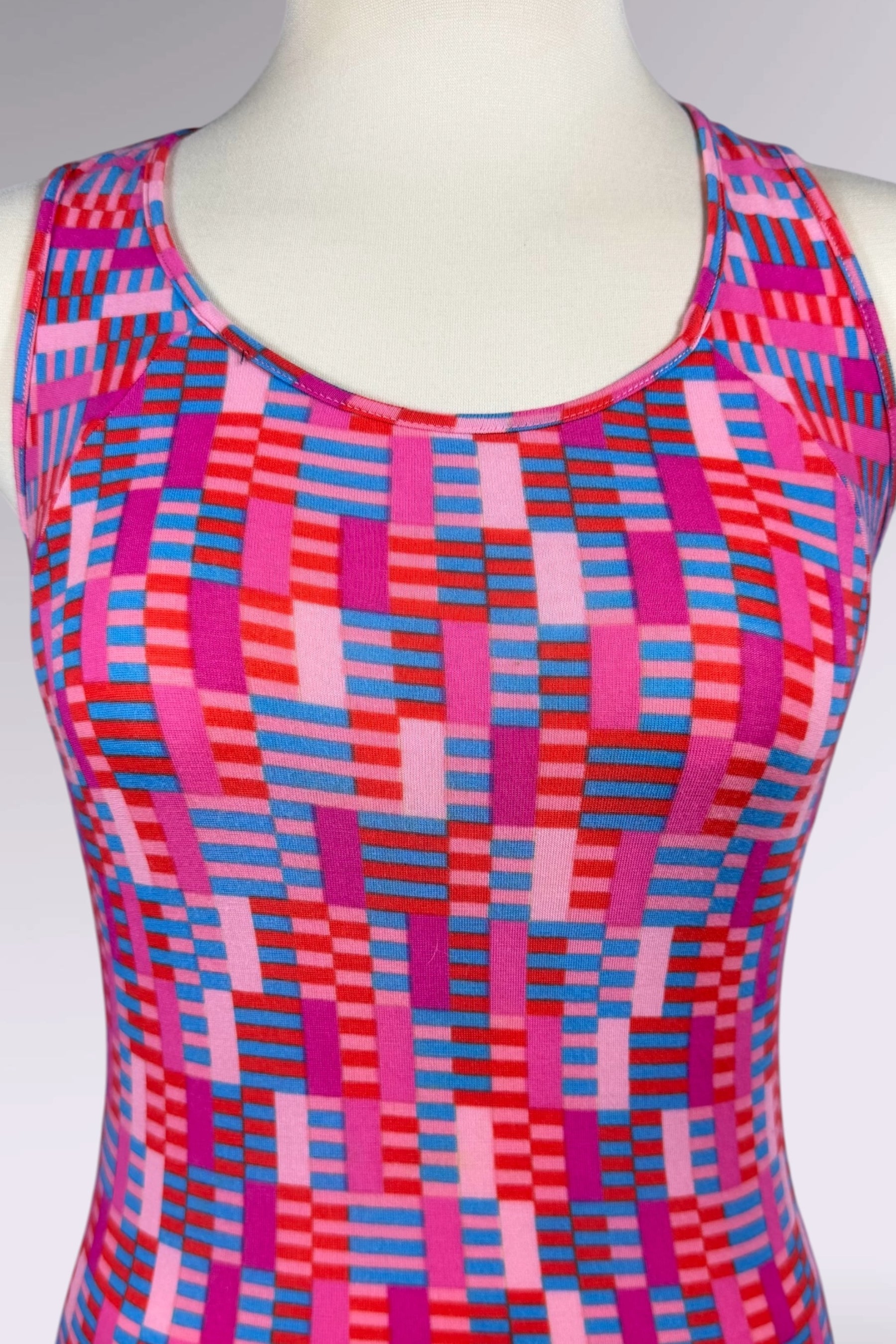 Versus Versace Pink Geo Print Tank | Italian Vintage
