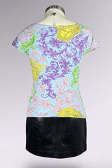 Versace Jeans Couture Baroque Medusa Print Top | Italian Vintage