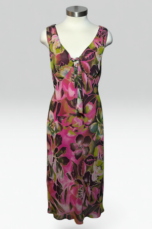 COMING SOON: Steilmann Pink floral midi dress | German vintage