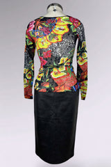 Chacok Floral Mesh Long Sleeve Top | French Vintage
