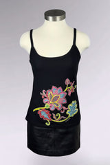 Chacok Embroidered Floral Camisole Tank | French Vintage