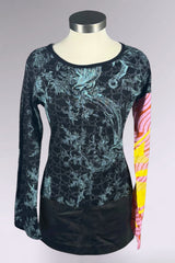 Custo Barcelona Mixed Print Long Sleeve Top | Spanish Secondhand