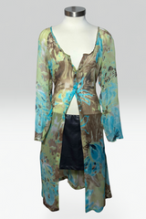 COMING SOON: Chacok abstract floral silk longline top