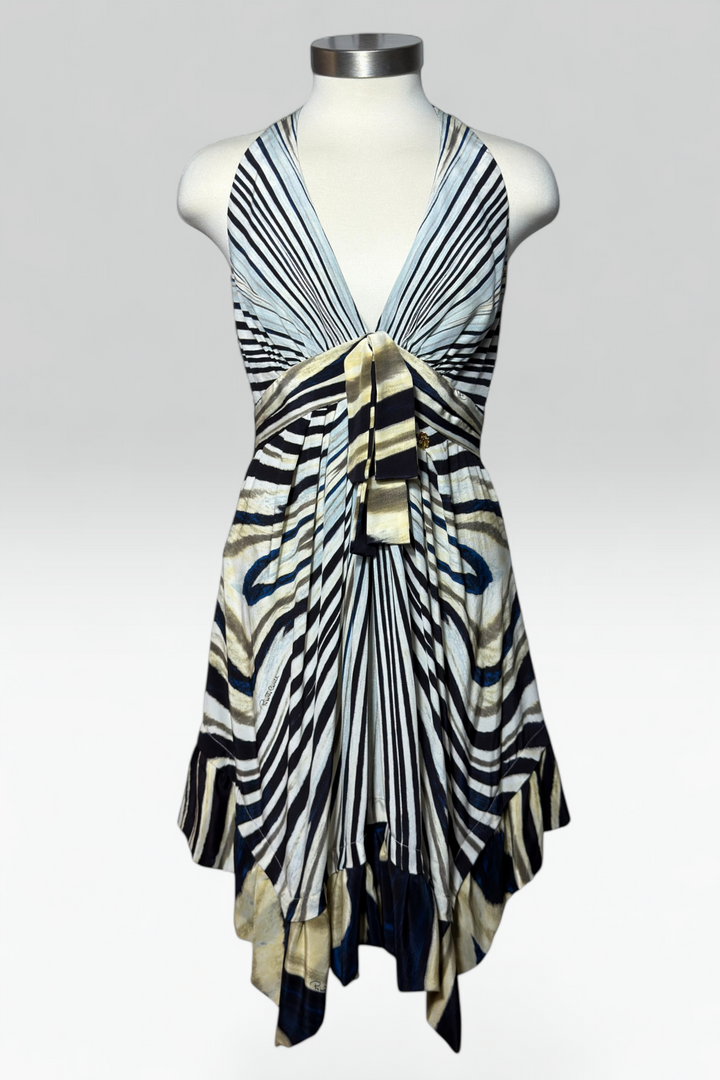 COMING SOON: Roberto Cavalli animal print silk mini dress