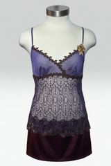 COMING SOON: Wacoal Salute purple embellished & embroidered Mesh Camisole