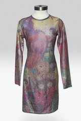 COMING SOON: W. &L.T. (Wild and Lethal Trash) by Walter Van Beirendonck sheer Metallic mini dress | Belgian Vintage