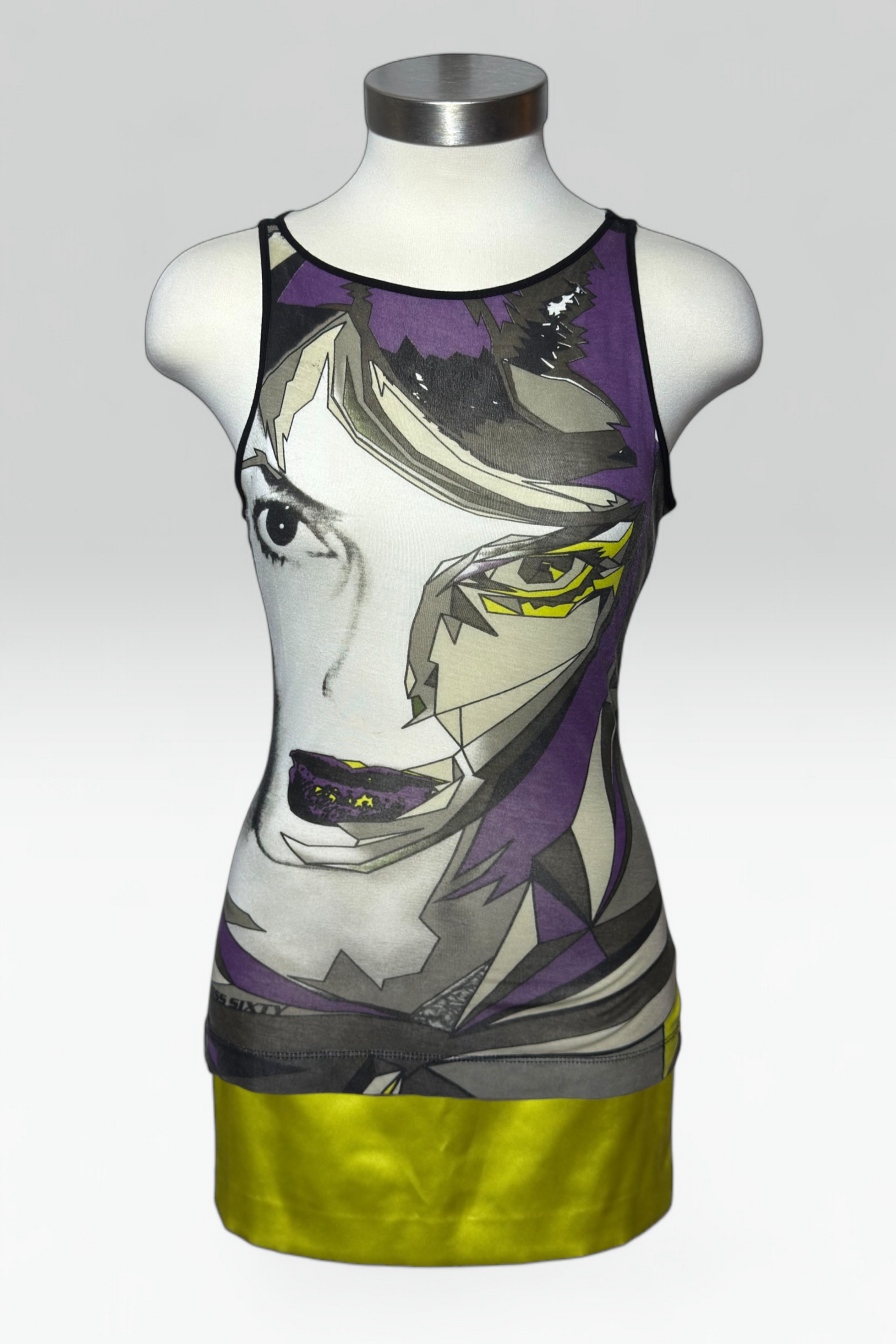 COMING SOON: MISS SIXTY GEOMETRIC FACE PRINT TANK TOP