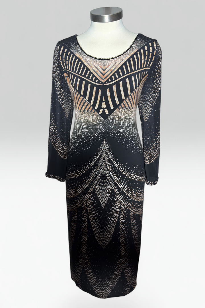 COMING SOON: Cavalli Class abstract geometric animal print dress