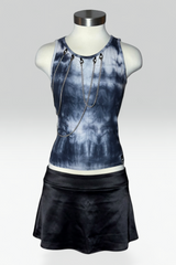 Coming soon: krizia jeans charcoal tie-dye chain tank top
