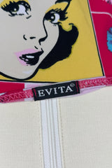Evita Pop Art Floral Halter Top | Italian Vintage
