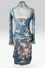 Jean Paul Gaultier Floral Mesh Dress Set | French Vintage