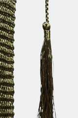 Ralph Lauren Collection Hand Knit Metallic Gold Maxi Dress | American Secondhand