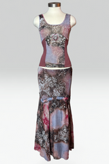 COMING SOON: Shirt Passion mesh & silk blend patchwork skirt set | Italian vintage
