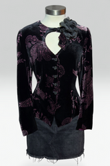 COMING SOON: Armani Collezioni Paisley Velvet Floral Appliqué Blazer | ITALIAN VINTAGE