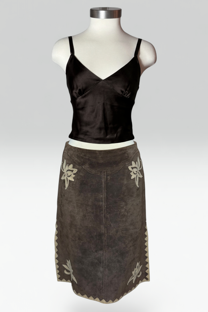 Coming soon: MORGAN DE TOI SUEDE LEATHER SKIRT