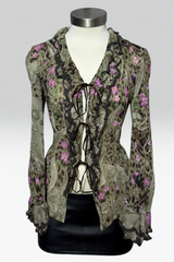 Coming soon: GK ITALIYA FLORAL & LEOPARD PRINT ruffle TOP